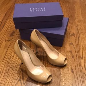 Stuart Weitzman Peep Toe 4 1/2 Heels (Brand New)